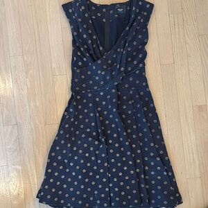 Polka Dot Navy Dress